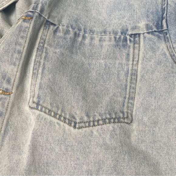 NWT Rip Curl Juniors' Venice Cotton Denim Shirt Jacket In Light Wash Size Medium - Picture 13 of 16